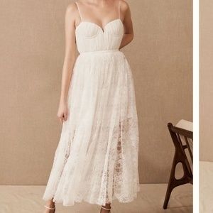 NWT Sau Lee Selena Lace Long Evening Dress